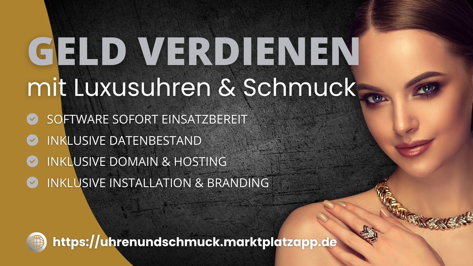 Riesiger Dropshipping- und Affiliate-Marktplatz für Uhren, Schmuck und Accessoires