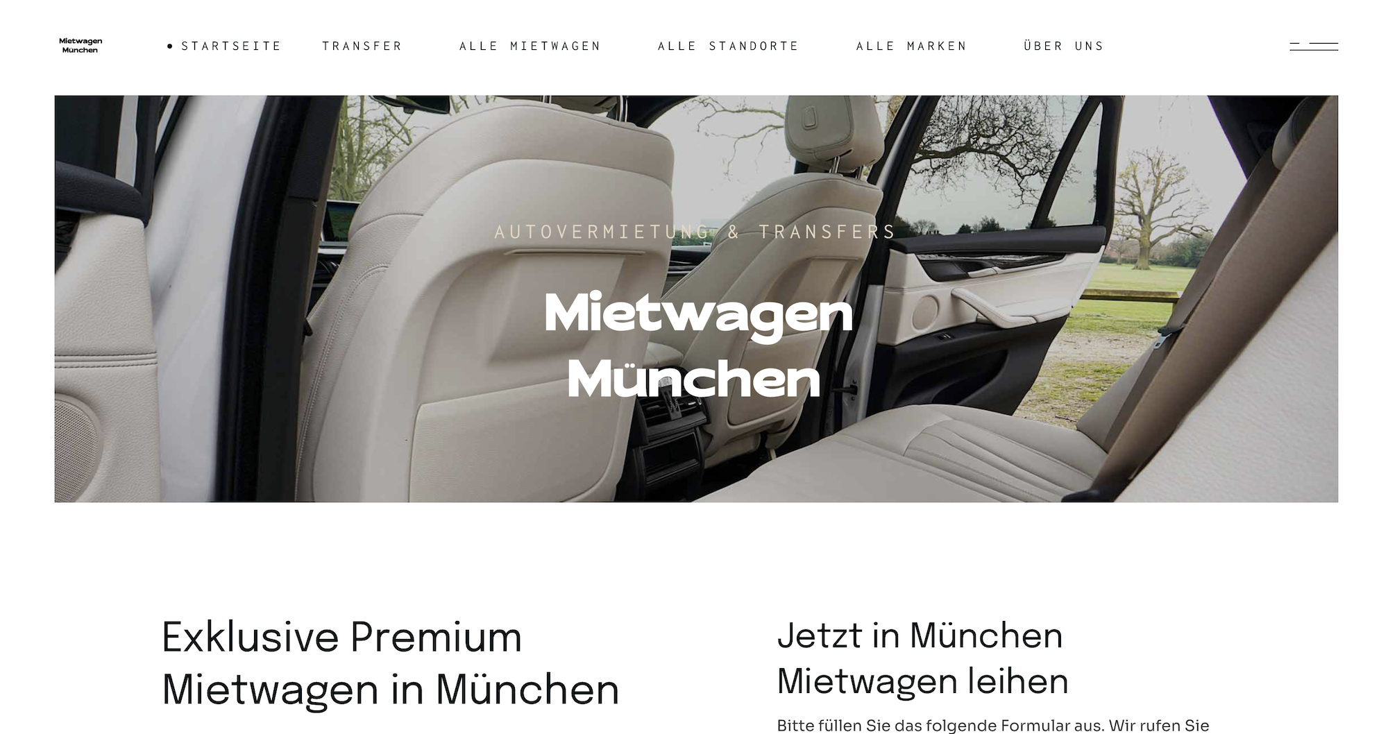 Mietwagen und Chauffeurservice in München