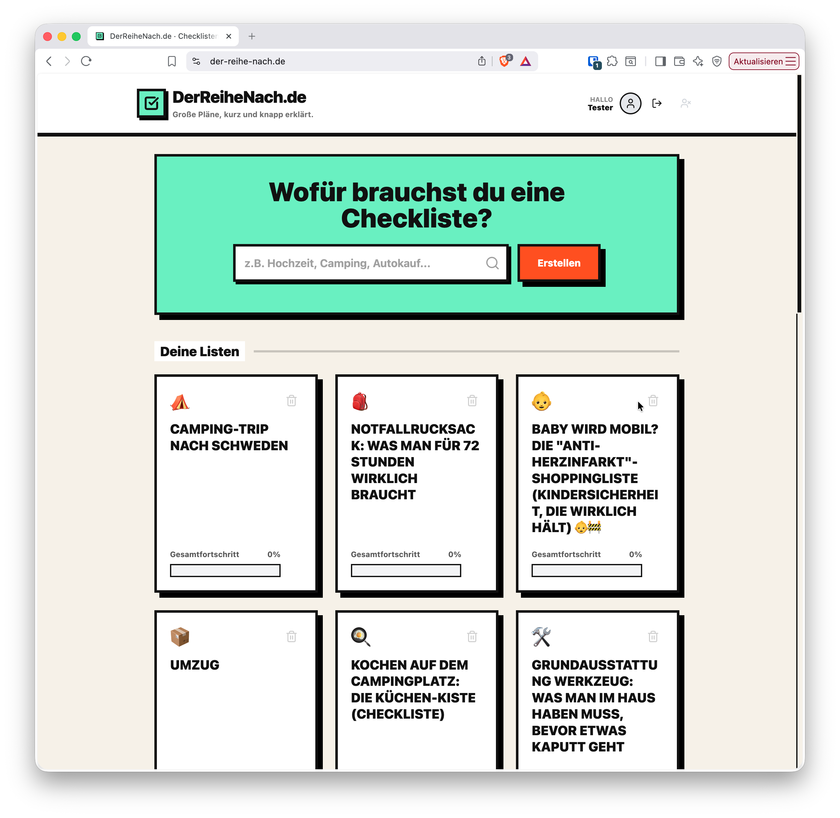 KI-SaaS mit Affiliate-Autopilot: DerReiheNach.de / Der-Reihe-nach.de