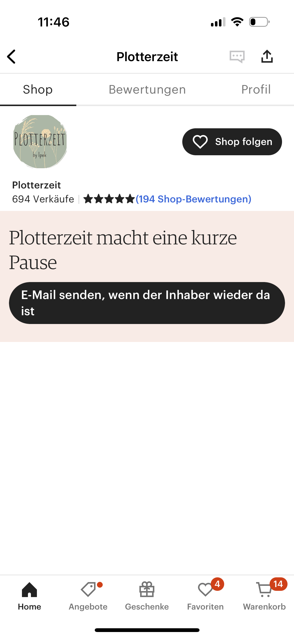 Etsy Onlineshop für Dekoschilder