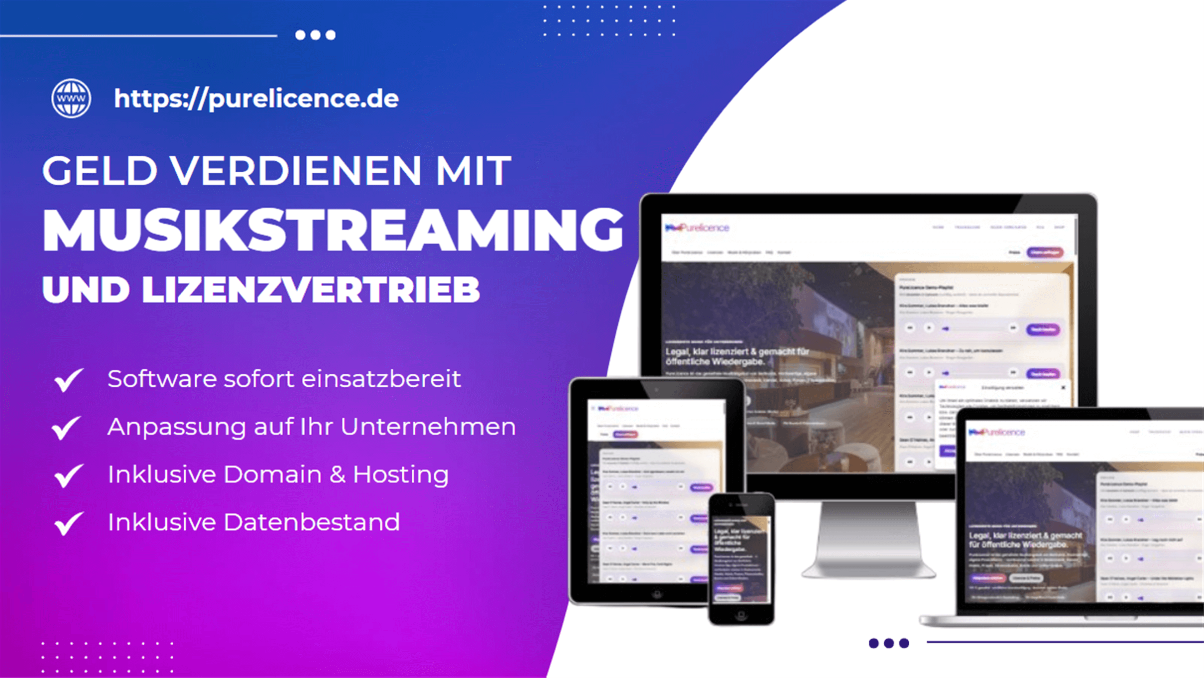Geld verdienen mit eigenem Musikstreaming-Portal