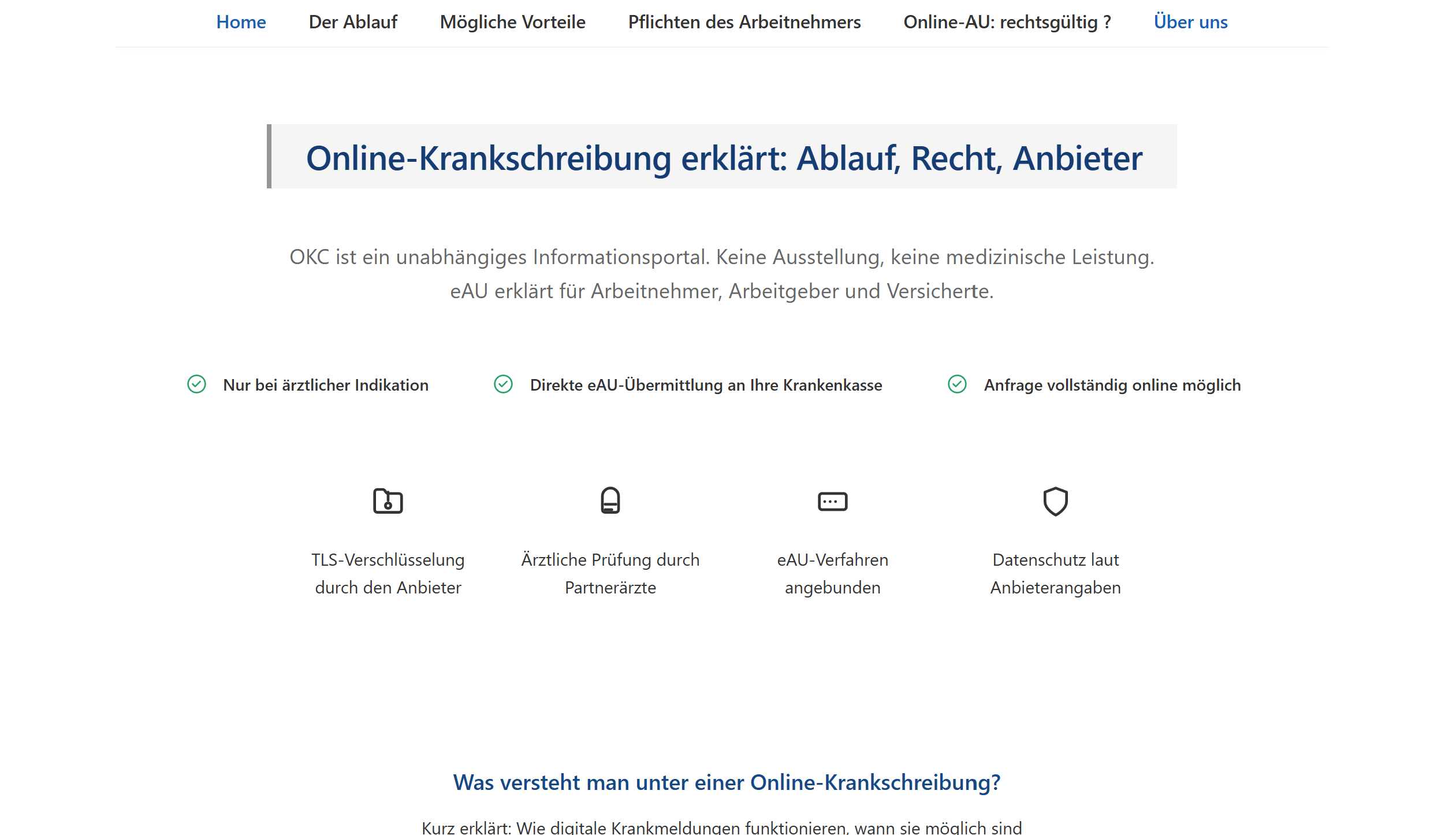 Online-Krankschreibung erklärt: Ablauf, Recht, Anbieter