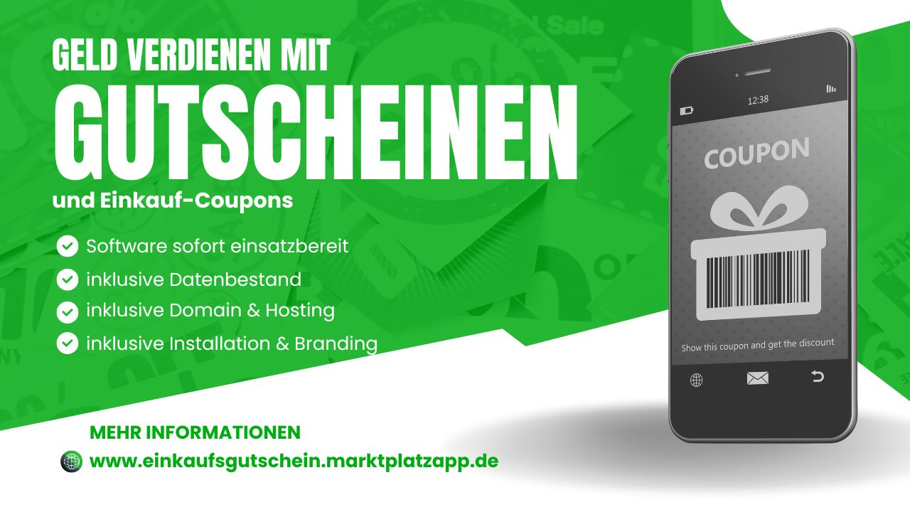 Betreiben Sie Ihre eigene Affiliate-Multivendor-Plattform für Einkaufsgutscheine und Rabattcoupons!