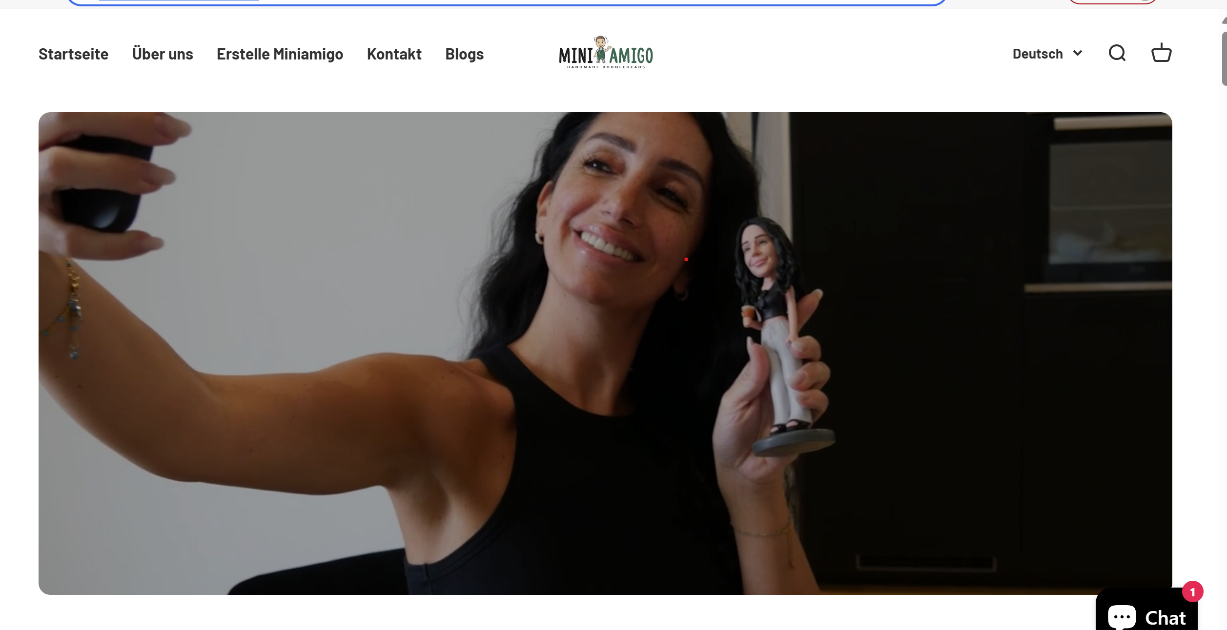 Shopify-Projekt Miniamigo – Personalisierte Wackelkopffiguren mit EU-weiter Wortmarke